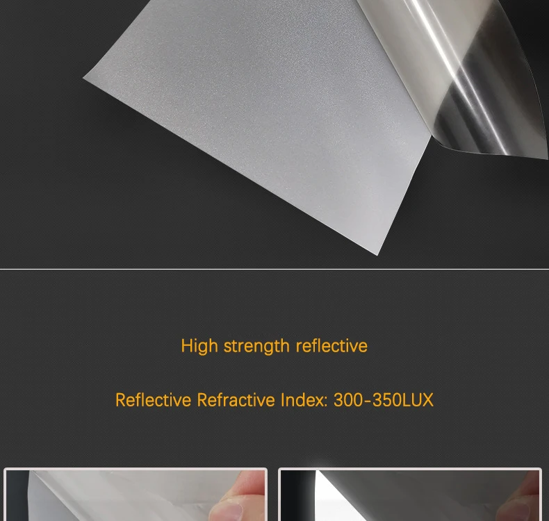 Silver Reflective Transfer Vinyl for Apparel Featuring Reflective Heat Transfer Silver Foil Washablefor Personalized Branding