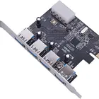 Card Pc 4 Ports USB 3.0 Super Fast 5Gbps PCI Express PCIe Expansion Card For Desktop Pc