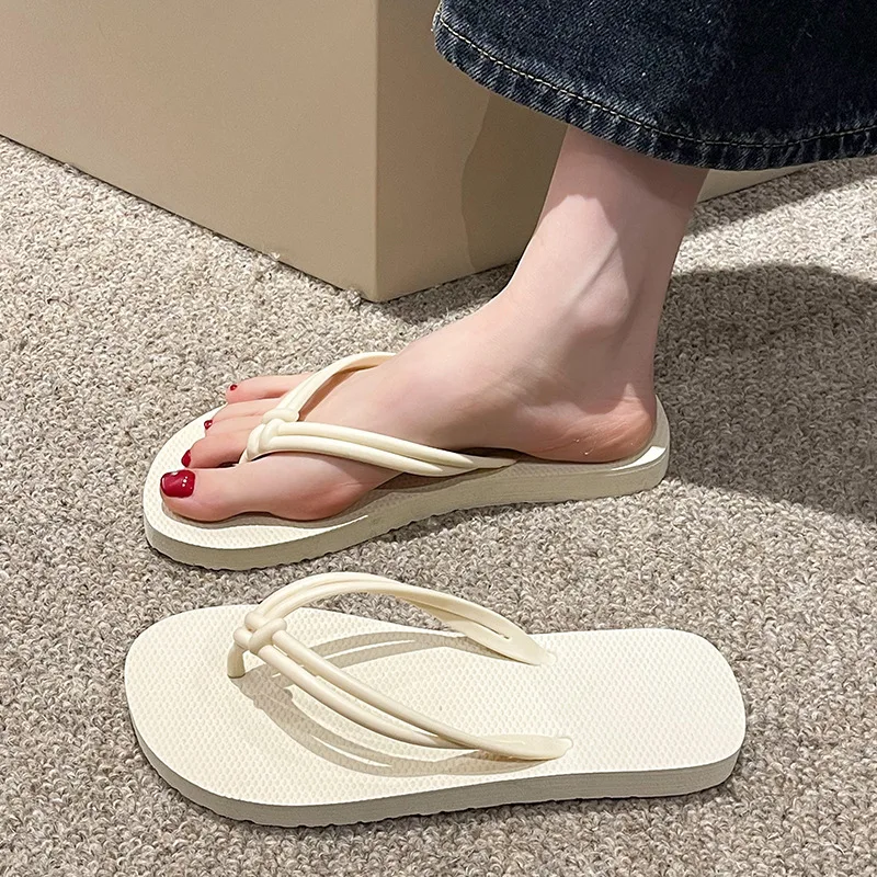 Women Flip-flops Slippers Summer Holiday Non-slip Beach Shoes Rubber PVC Sandals