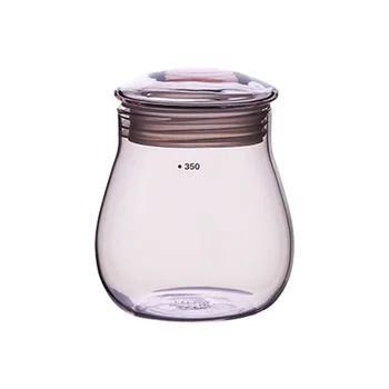 Modern Design Glass Jar with Lid Porcelain-Colored for Food Storage-for Coffee Beans Tea Snacks in Kitchen or Party Use