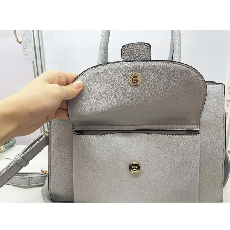 PU Luxury Women Bag with Customized colors & Fashion Design Popular Style and 2 Handles Tote Bag