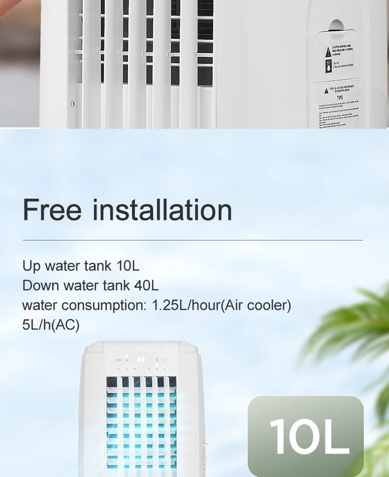 Evaporative Air Cooler, Portable, 220, 9000 - detail 36