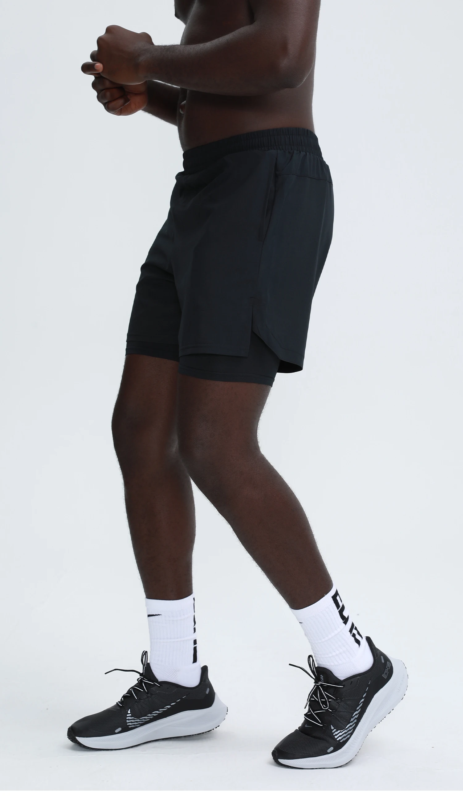 2 In 1 Custom Summer Fitness Workout Shorts Training Sports Gym Jogger Shorts For Men