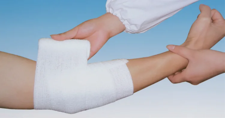 product spandex elastic bandage with crepe and plain type for medical orthopedic using-93