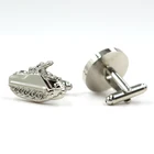 Cufflinks Wholesale Custom Blank Airplane Stainless Steel Your Men Box Cufflink