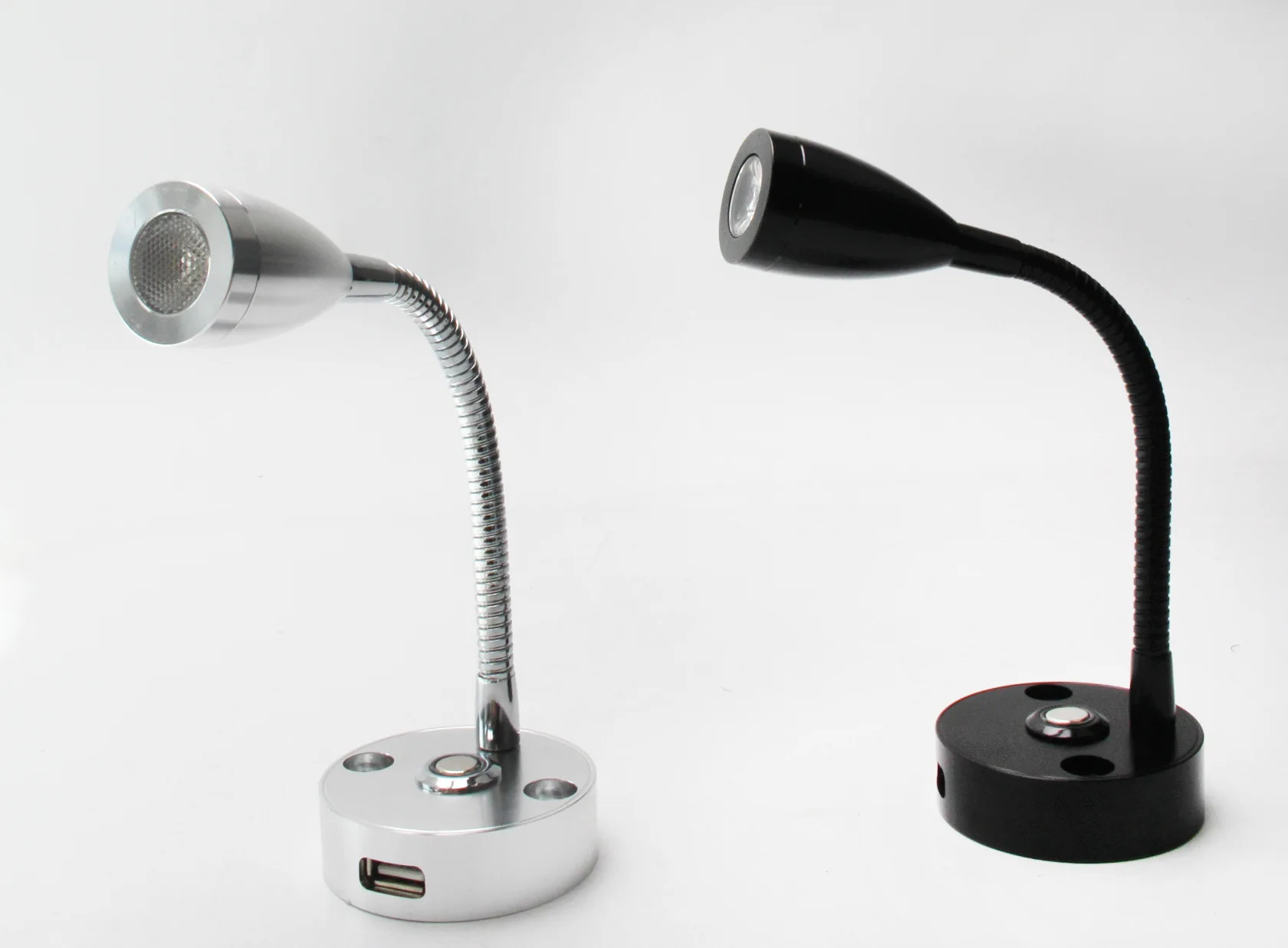 12V USB touch LED Wall spot light 3W LED RV reading light hose spotlight Yacht LED light