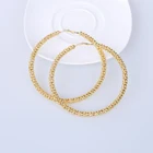 Women Jewelry Hip-hop Hoop Earrings Geometric Large Round Earrings For Women Fashion Jewelry