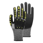 Anti Gloves Oilfield Sandy Nitrile Cut Resistant TPR Anti Impact Nitrile Gloves Mechanic Guante Anti Impacto Gloves