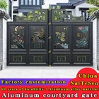 Gate Luxury Custom-made Aluminum Four-door Gate For Villa Courtyard