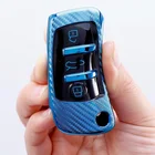 Key Newest Design Carbon Fiber Car Key Cover Case For Audi A1 A3 A6L Q2L Q3 Q7