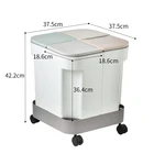 Household Household Living Room Kitchen Sorting Dual Trash Can Dry And Wet Separation Garbage Bin Kitchen