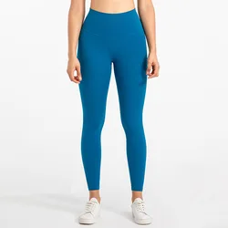 INS 29 Colors S-XL Naked Feeling High Waist Tiktok Leggings Tummy Control Butt Lift Tights Pants Gym Leggings For Women