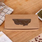 Food Box Food Grade Wholesale Disposable Packaging Kraft Takeaway Food Paper Box For Bread With Window