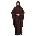 Black Islamic Hijab Hijab Women Muslim Solid Solid Color Black Long Sleeve Islamic Clothing Muslim Hijab Women Abaya