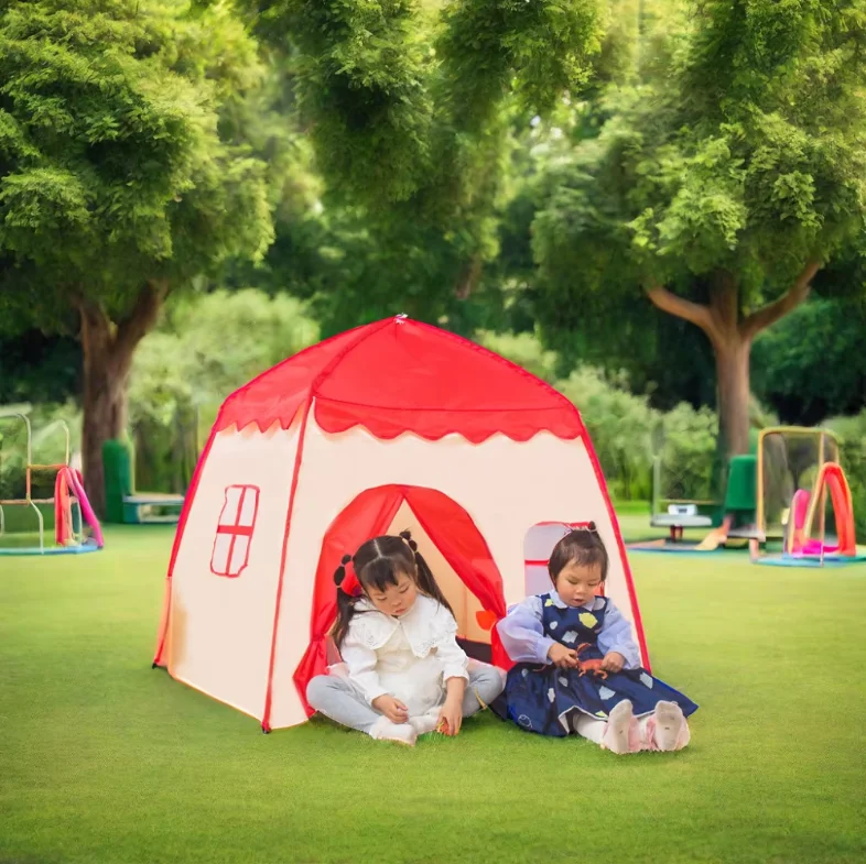 Wholesale Indoor/Outdoor Folding Toy Tent for Children Baby Toy House Girl Kindergarten Play Tent Made Oxford Polyester Nylon supplier