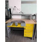 5 Dental Workstation Bench Single Person Dental Lab Table With 5 Drawers