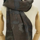 Scarf Quality Assurance Green 100% Wool Soft/Warm Wool Scarf Printing For Autumn And Winter