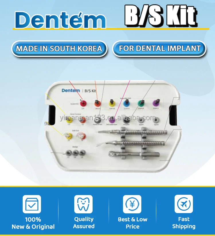 Dentem Original Dental Implant B/S Kit Bone Splitting & Expander Kit Original GBR Kit Dental Surgical Kit for Hospital Use factory