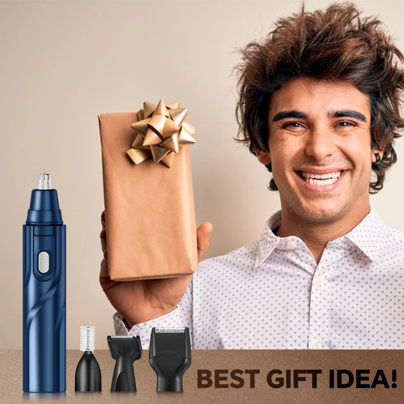 New Rechargeable Four-in-One Set Nose Hair Trimmer Portable Electric Push Shear for Home Hair Salon Cross-Border Plastic Product manufacture