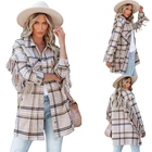 Coats Femme Veste Hiver Blazer Plaid Tassel Designer Coats