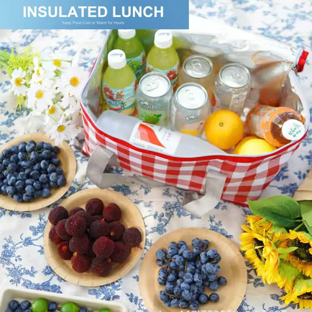 Aluminium Foil Tote Printing Picnic Cooler Bag Food Delivery Picnic Camping Lunch Bag Cooler Bag details