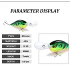 Fishing Various Color 95mm/11g Bass Pike Wobblers Swimbait Artificial Tuna Fishing Lures Crankbaits With Long Tongue Lip
