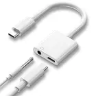 2 In1mobile Phone Adapter 3.5mm Jack Splitter Charger And Headphone Adapter Dongle Type C Aux Adapter