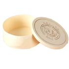 Wood Custom Unfinished Round Soft Wood Birch Bark Handmade Cheese Cake Packaging Box For Gift