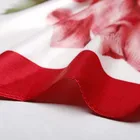 Flower Scarf British Style Gray Red Flower Seaside Travel Long Shawl Female Print Silk Scarf