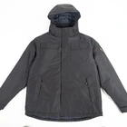 Grey Men Bomber 2021 Manufacturer OEM ODM Custom Men's Grey Winter Padded Hooded Jackets