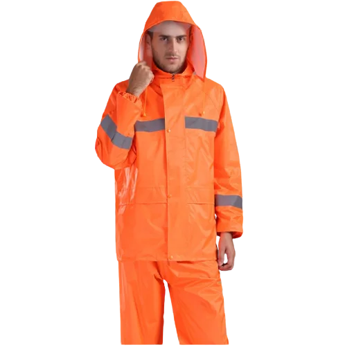 Custom Safety Reflective Raincoat 