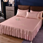 Skirts Beautiful And Long Lace Ruffled Pleat Skirts