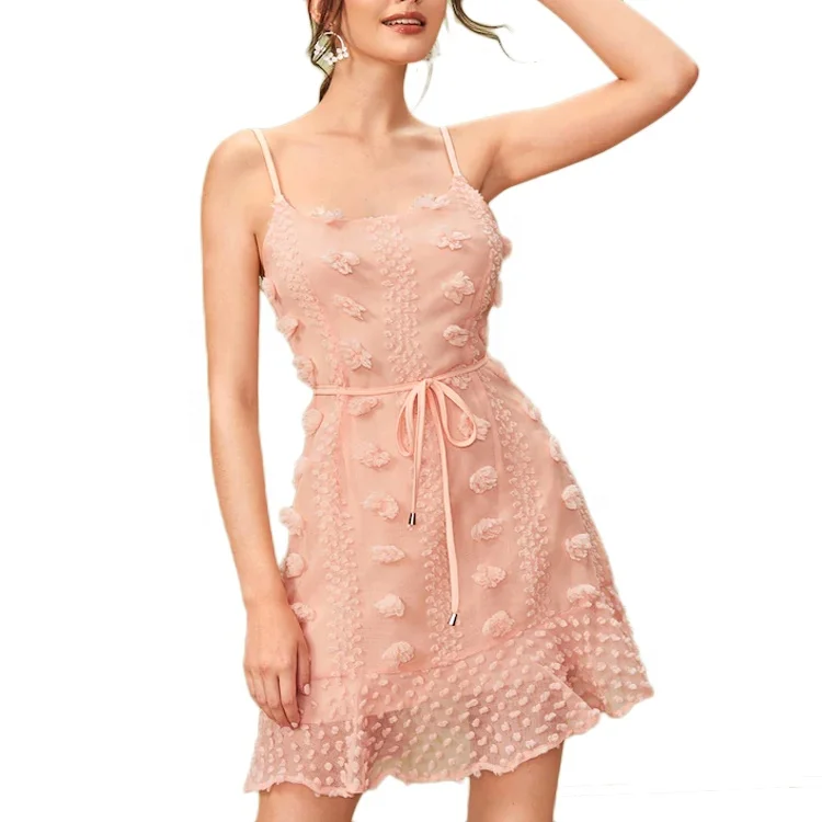 Vestido Casual Elegante Con Borlas Bordadas Y Tirantes Finos Para Mujer -  Buy Señoras Vestido Casual,Espaguetis Correa Vestido De,Vestidos Casuales  Vestidos Para Las Mujeres Product on Alibaba.com