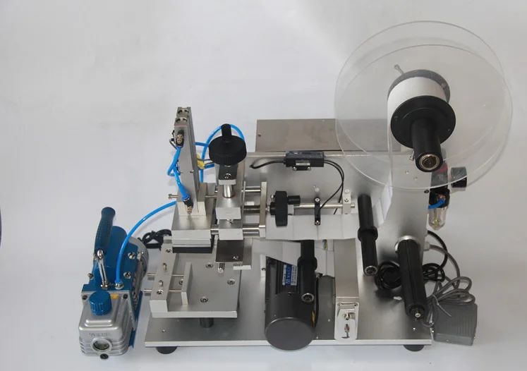 高速半自动双面平瓶贴标机/平面侧贴标机