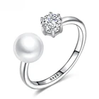 Silver Ring Ready To Ship Trade Assurance Silver Jewelry Pearl Ring Freshwater For Girl