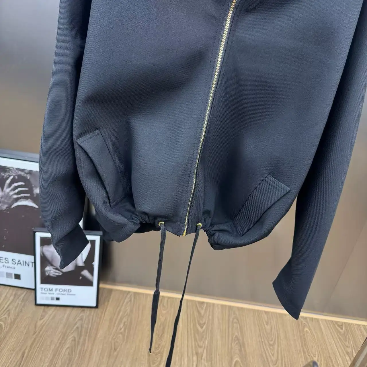 Autumn Casual Fashionable Stylish Lapel Zipper Long Sleeve Bomber Jacket Loose Fit Slimming Versatile Top Trendy Instagram manufacture