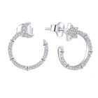 Earring 2021 New Fashion Classic Style Cc Irregular Earring Women Moon And Star Open Circle Earring