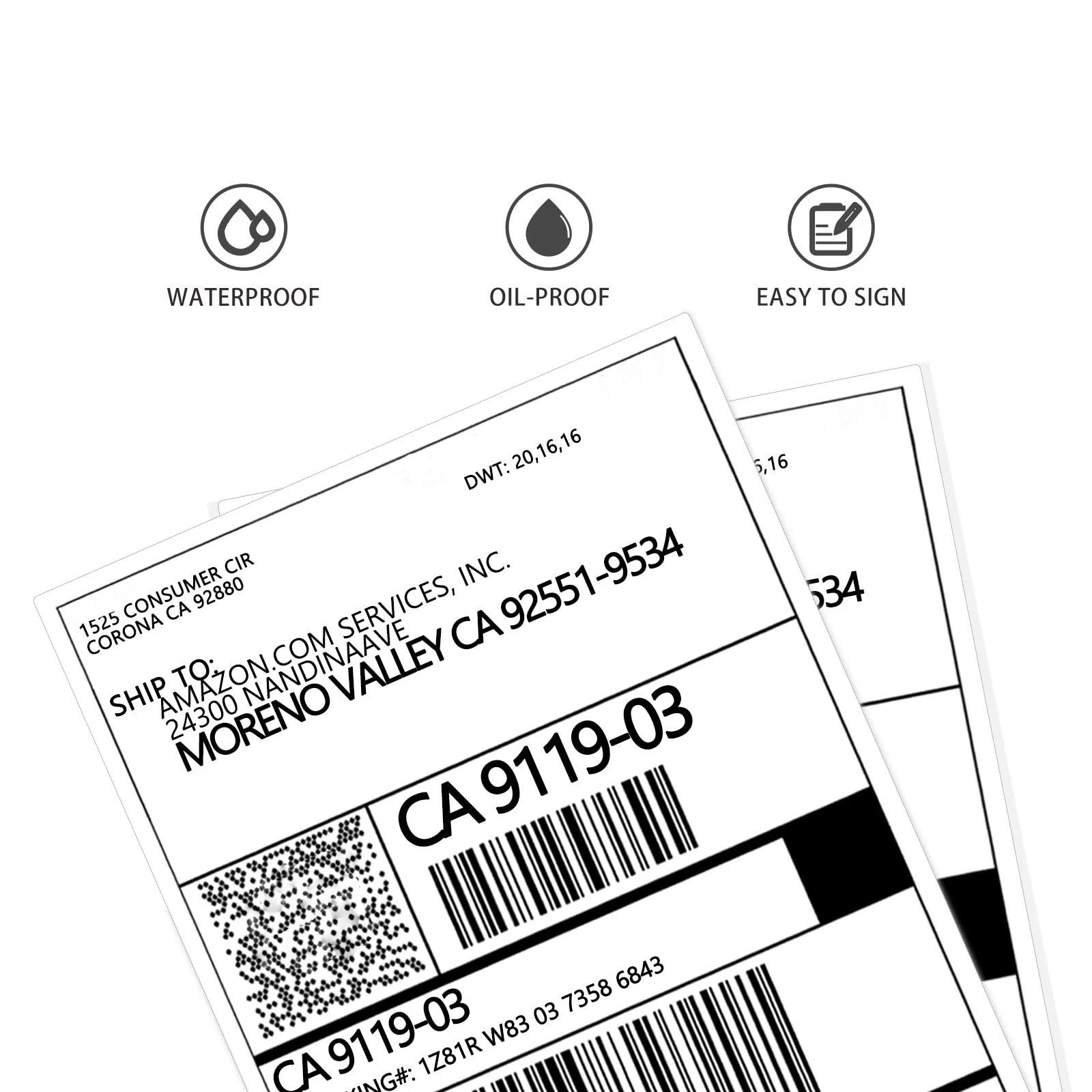 4x6 Thermal Shipping Label Thermal Labels Printer Stickers Logistic Mark Shipping Labels for Warehouse factory