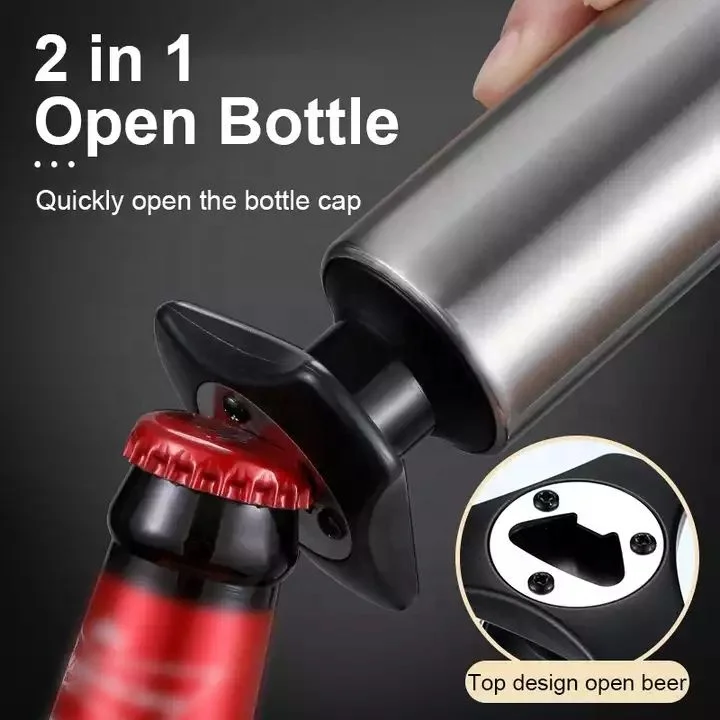 Multiple Purpose Kitchen Gadget  Gift Set Household Rotary Wine Opener Hollow 4 in 1 Corkscrew Kitchen Bar Tool Red Wine Manual
