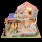 Hobby Miniature House Personal Customization Real Unfinished Doll House Miniature Diy For Hobby School
