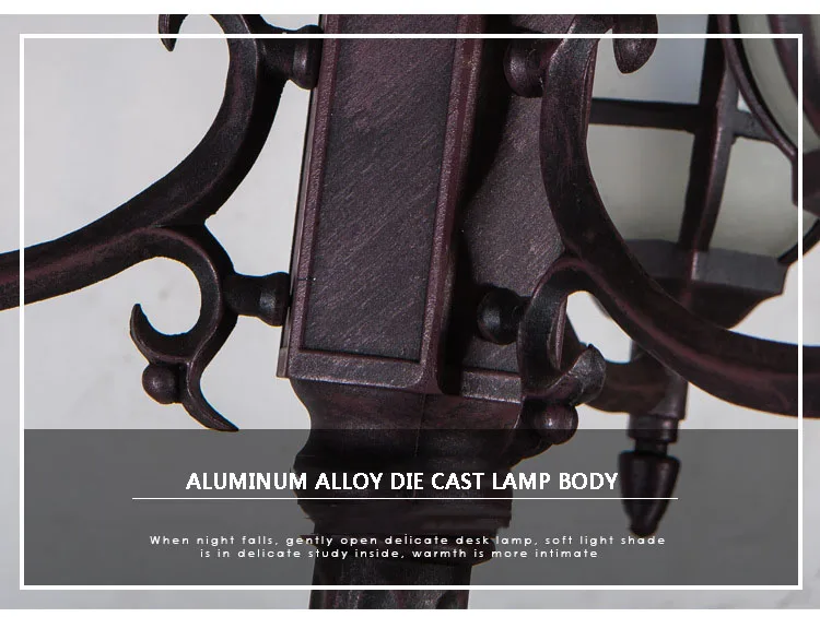 European Small Lantern Post Lights Outdoors Led Street Light for homes 120 volt Villa Garden Landscape Garden