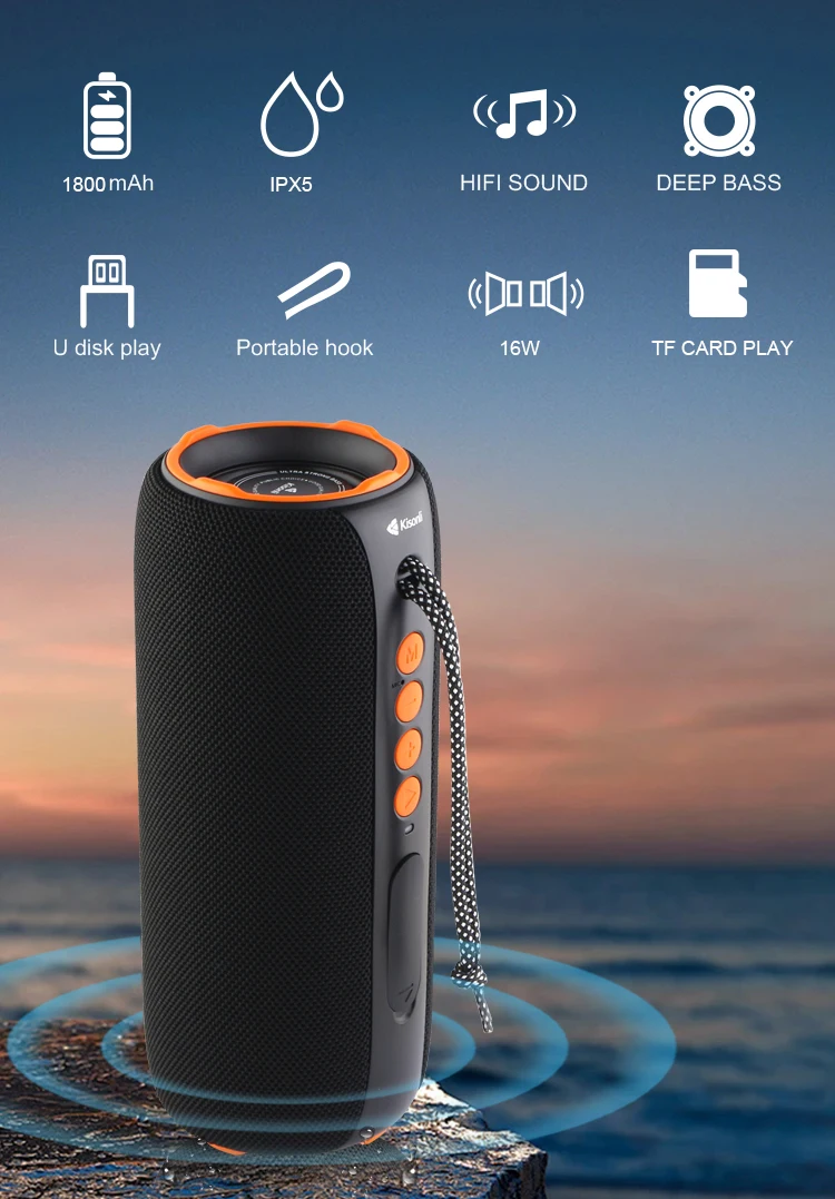 Kisonli Q22 PLUS Powered Bass Speakers