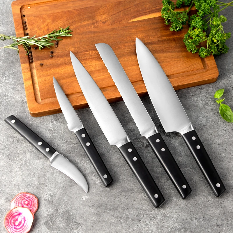 8 Inch Handmade Professional Japanese Stainless Steel Kitchen Chef Knife Sets Utility Paring Knife