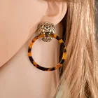 Earrings Resin Resin Fashionable Lion Head Stud Earrings Resin Earrings Women