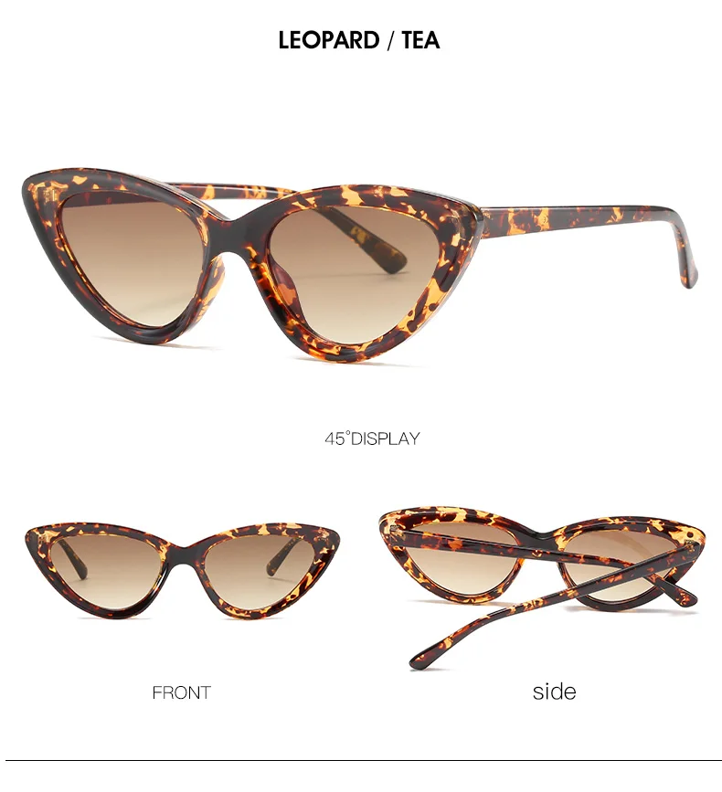 Chic Cat Eye Vintage Sunglasses for Women - UV400 Protection Gradient Lenses