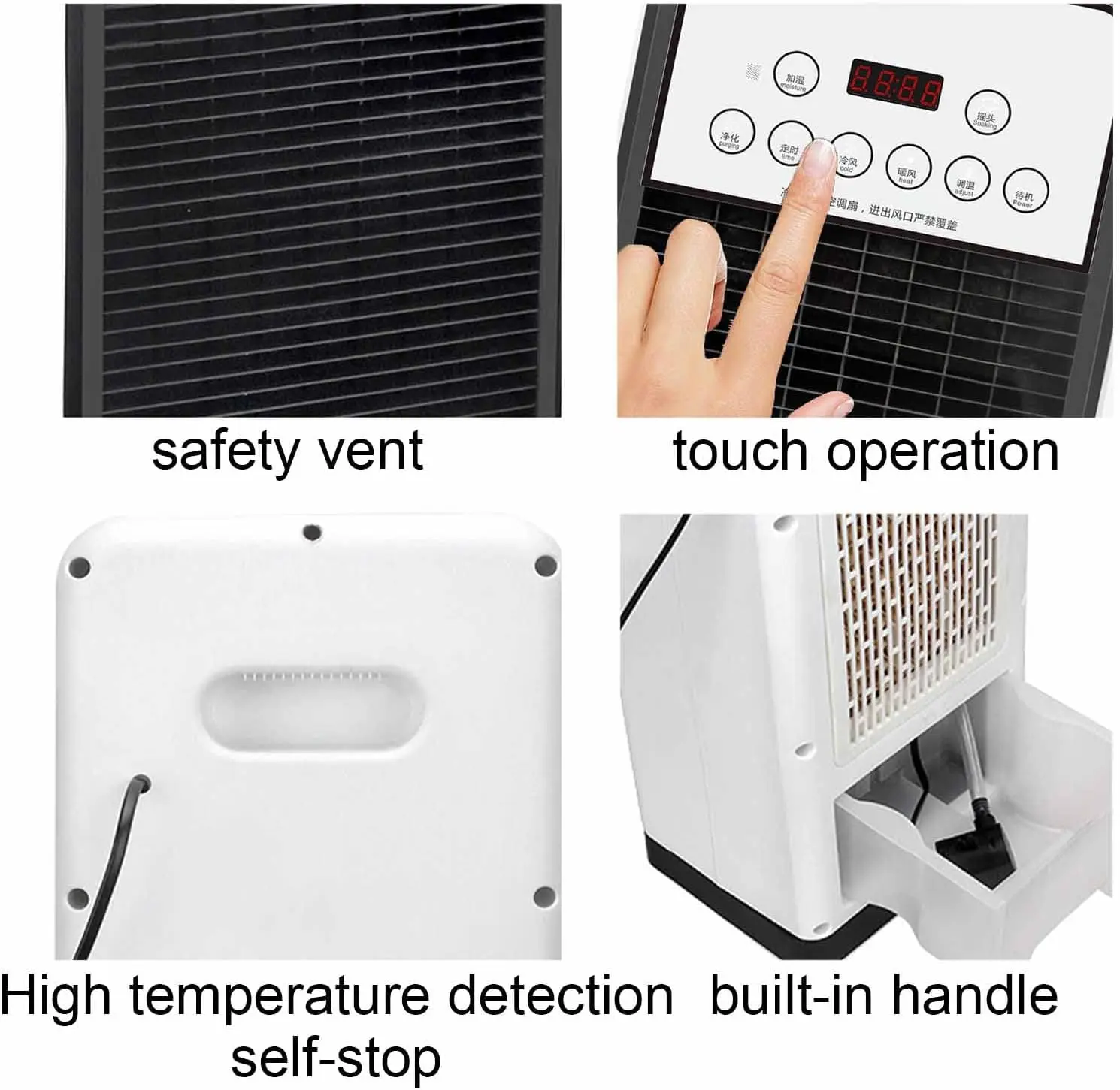 Mini Stand Air Conditioner, Portable, Electric, Plastic - detail 14