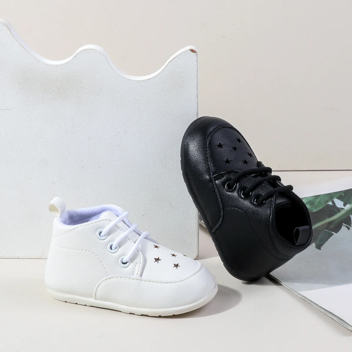Wholesale Solid Pu Leather Toddler Baby Boy Shoes Casual Boy Shoes 0-12 Months supplier