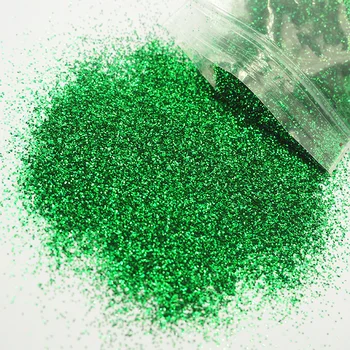 Green Christmas Factory wholesale glitter powder PET bulk glitter 0.3mm 1 kg packing glitter powder