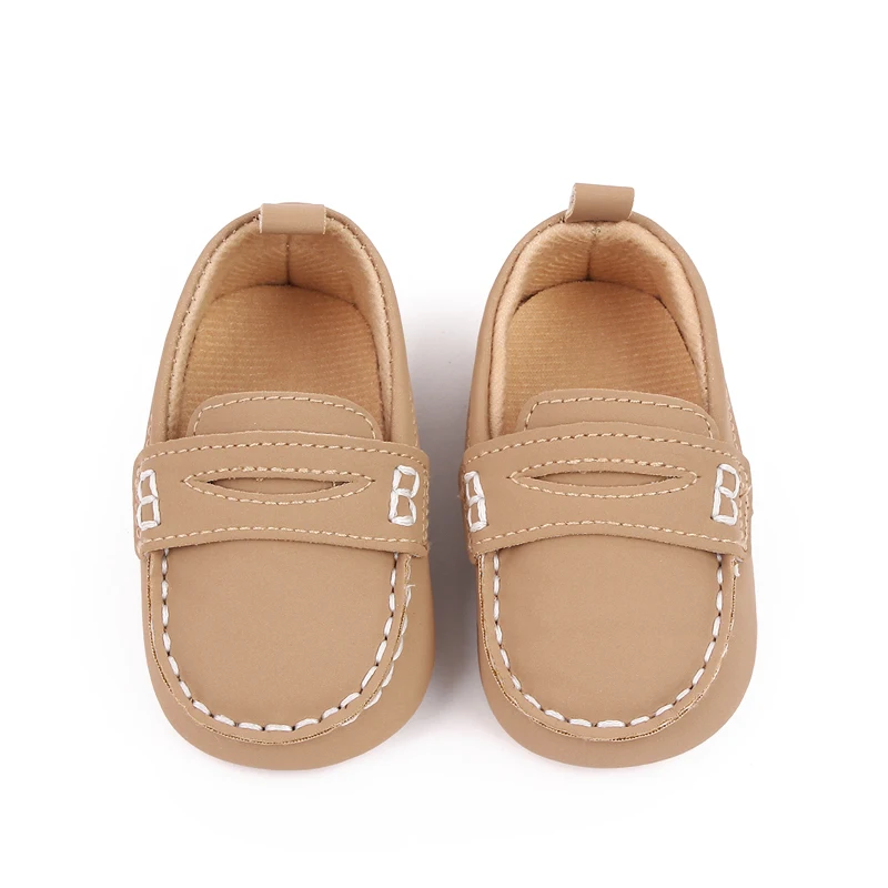 Baby Solid Color Toddler Shoes Fashion Peas Shoes British Style Spring and Autumn Infants Shoes details