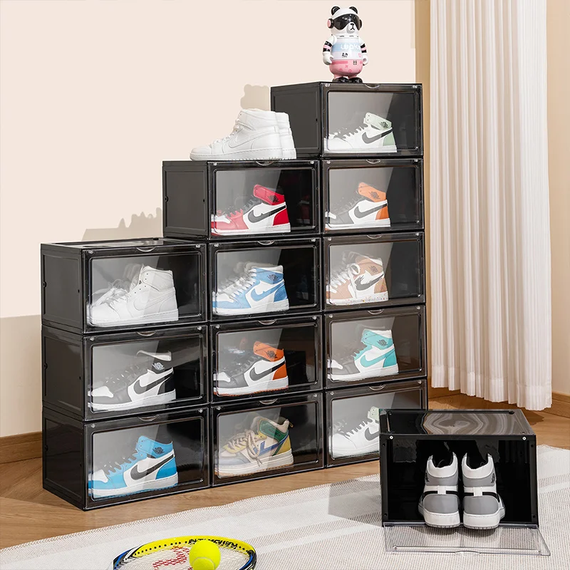 Jeko&Jeko No Assembly Needed Shoe Holder Display Shoe Case For Sneaker Boot Container